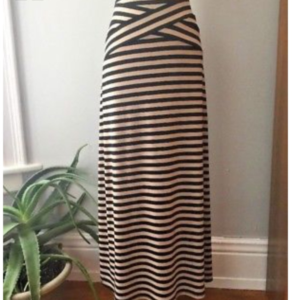 Eci striped maxi skirt